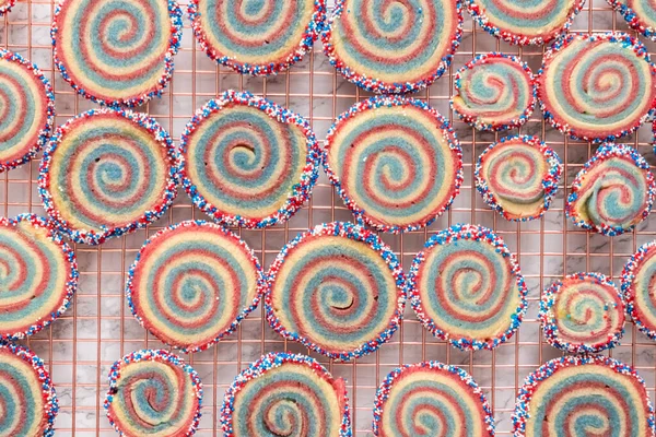 Baking sugar cookies — Stock Photo, Image