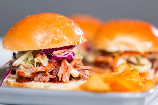 BBQ pulled pork sandwich