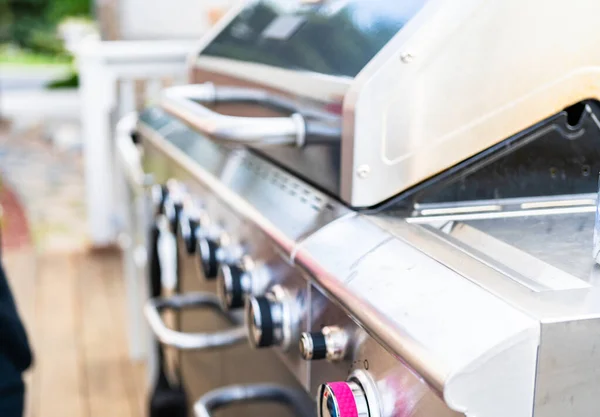 Outdoor gas grill — Stock Photo, Image