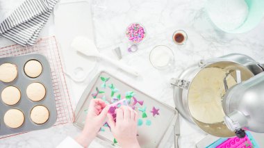 Pişirme denizkızı cupcakes