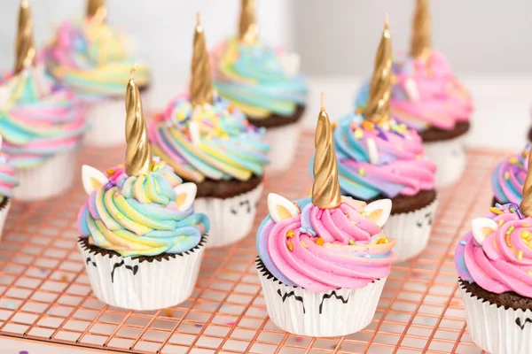 Unicorn cupcakes — Stock Photo, Image