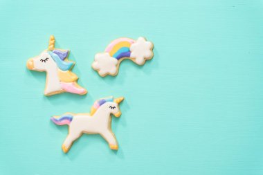 Unicorn şeker kurabiyeleri