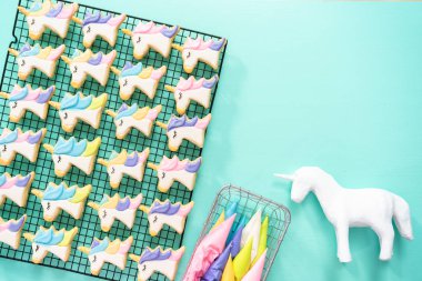 Unicorn şeker kurabiyeleri