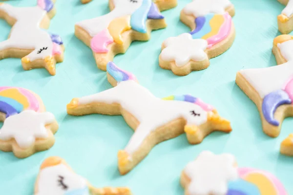 Galletas de azúcar unicornio — Foto de Stock