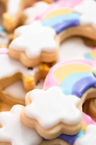Єдиноріг печиво цукру — стокове фото