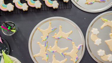 Unicorn şeker kurabiyeleri