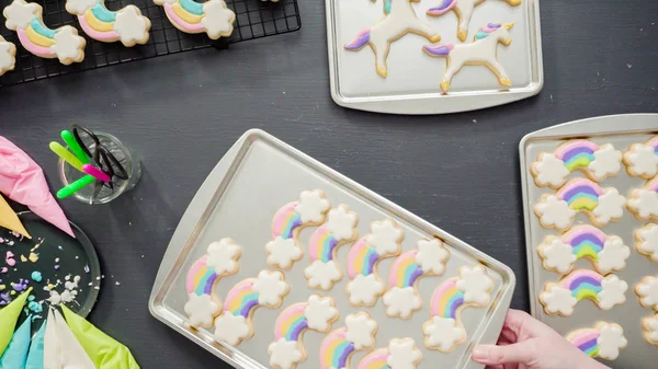 Biscoitos de açúcar unicórnio — Fotografia de Stock