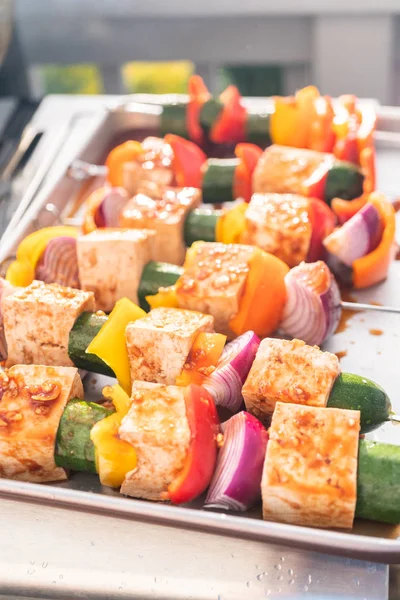 Espetos de tofu — Fotografia de Stock