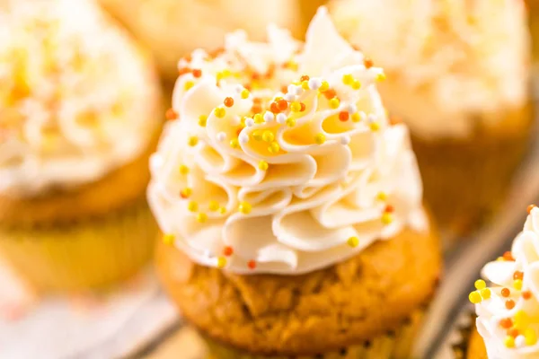 Pumpkin Spice Cupcake — Zdjęcie stockowe