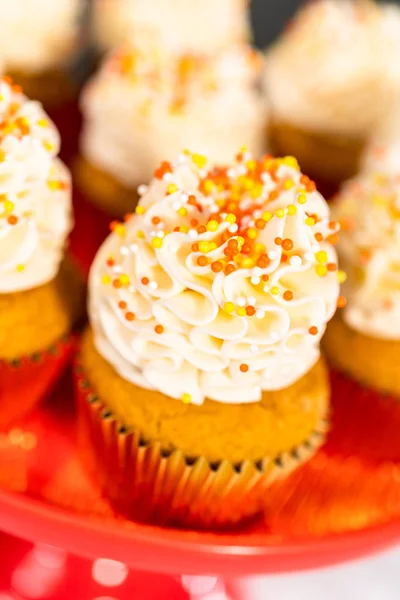 Pumpkin spice cupcake — Stock Photo, Image