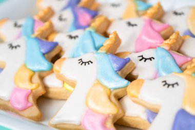 Unicorn şeker kurabiyeleri