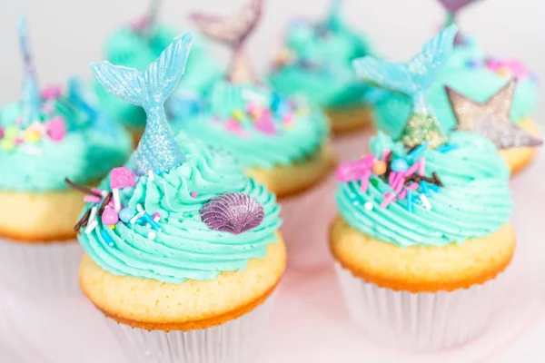 Cupcakes sereia — Fotografia de Stock