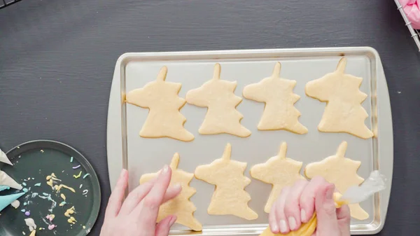 Unicorn sugar cookies — Stock Photo, Image