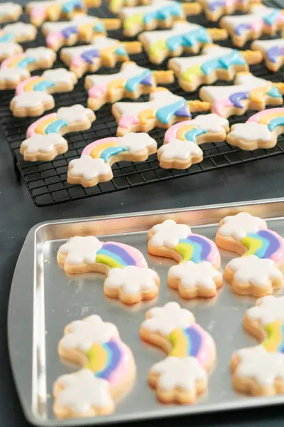 Biscoitos de açúcar com cobertura real — Fotografia de Stock