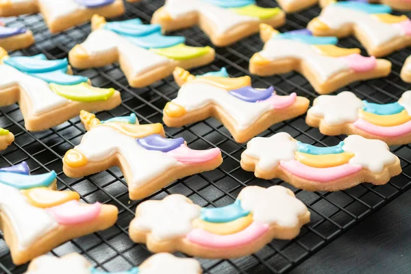 Sugar cookies with royal icing — Stock Photo, Image