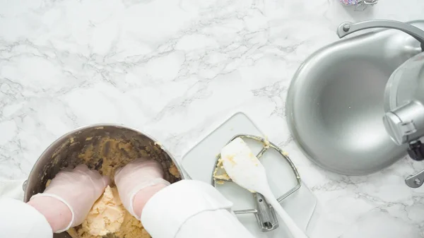 Baking sugar cookies — Stock Photo, Image