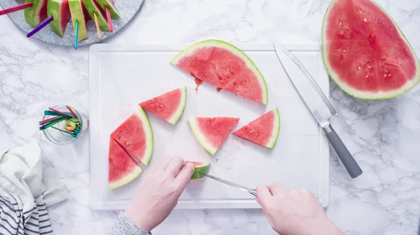 Röd vattenmelon — Stockfoto