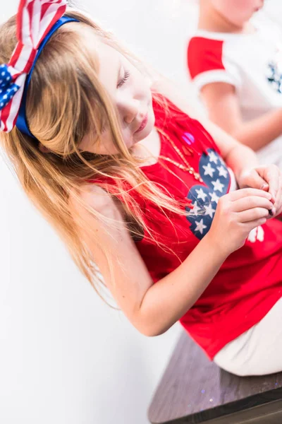 July 4th kids art — Stock Photo, Image