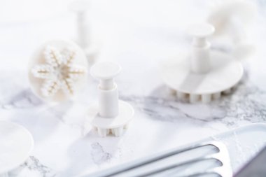 Fondant kar tanesi şekilleri