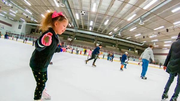 Public ice skating — Stock Photo, Image