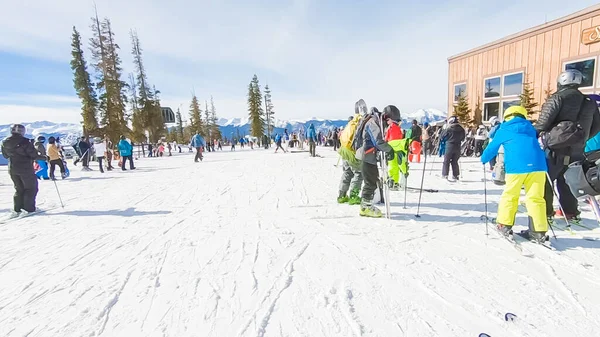 Alpin skidåkning — Stockfoto