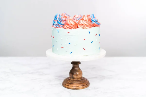 バニララウンドケーキ — ストック写真
