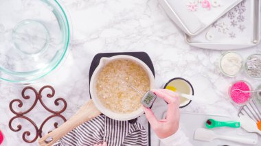 Ev yapımı lolipoplar.