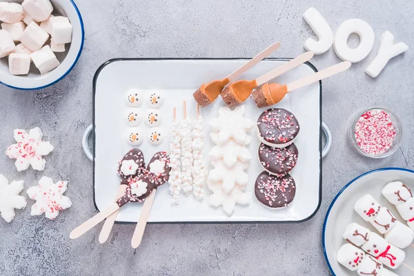 Hot chocolate toppings — Stock Photo, Image