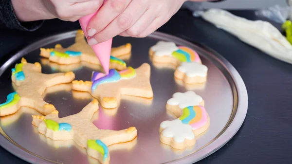 Biscoitos de açúcar unicórnio — Fotografia de Stock