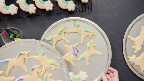 Biscoitos de açúcar unicórnio — Fotografia de Stock