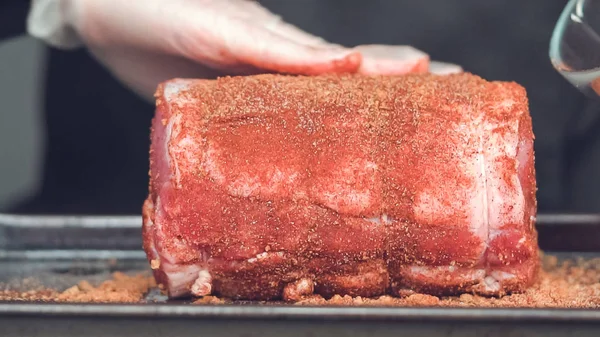 Carne de porco desossada assada — Fotografia de Stock