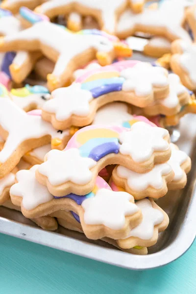 유니콘 설탕 쿠키 — 스톡 사진