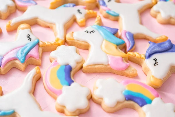 Unicorn sugar cookies — Stock Photo, Image