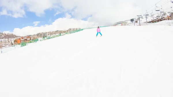 Skifahren lernen — Stockfoto
