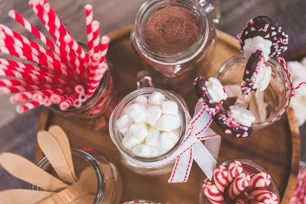 Hot chocolate bar — Stock Photo, Image