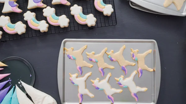 Unicorn-cookie-k — Stock Fotó