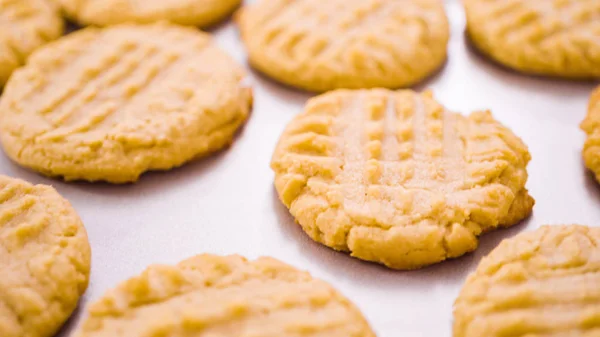 Mogyoróvaj cookie-k — Stock Fotó
