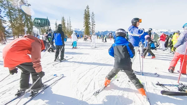 Alpine skiing — Stock Photo, Image