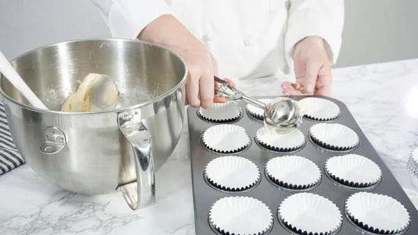 베이킹 머메이드 컵케이크 — 스톡 사진