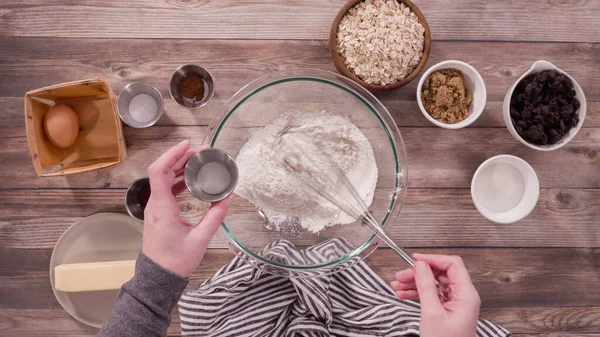 Membesarkan oatmeal kue — Stok Foto