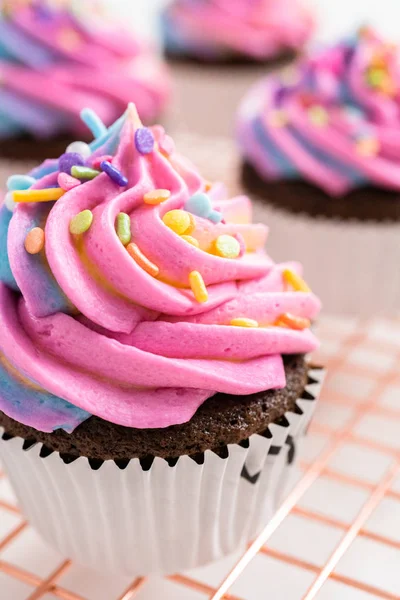 Unicorn muffins — Stockfoto