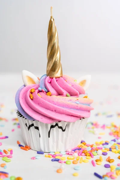 Unicorn cupcakes — Stock Photo, Image