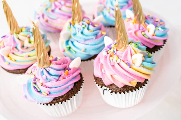 Unicorn cupcakes — Stock Photo, Image