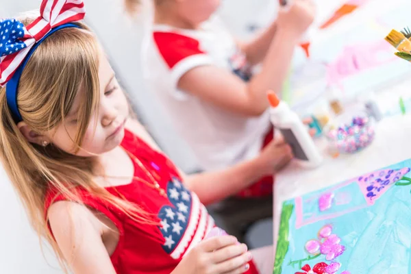 July 4th kids art — Stock Photo, Image