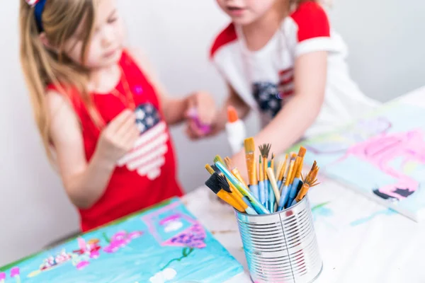 4 de julio arte infantil — Foto de Stock