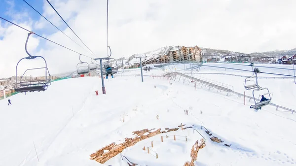 Otwarty Wyciąg narciarski — Zdjęcie stockowe