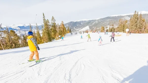 Keystoone Colorado Usa January 2019 Горнолыжный Спорт Выбор Сезона — стоковое фото