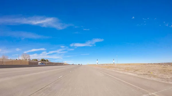 Driving Interstate Highway Suburban America — Stock Photo, Image