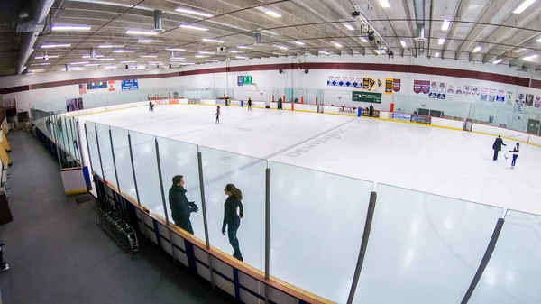 Denver Colorado Usa January 2020 Morning Figure Skating Practice Indoor — Stock Photo, Image