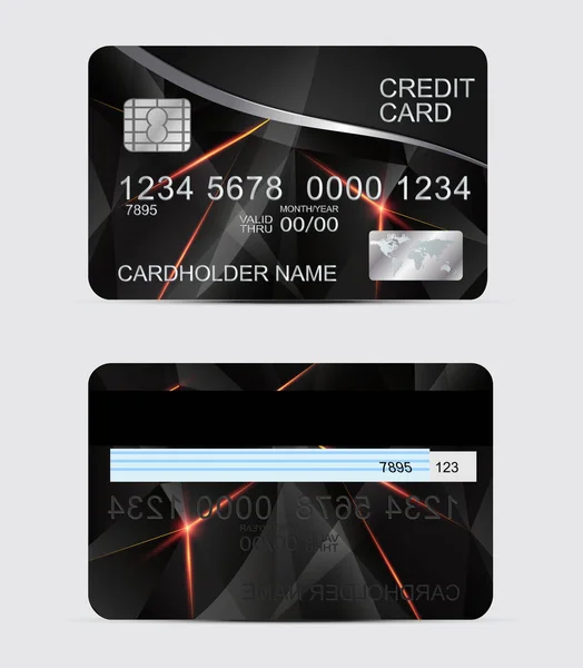 Çokgen doku gerçekçi kredi kartları şablonları
